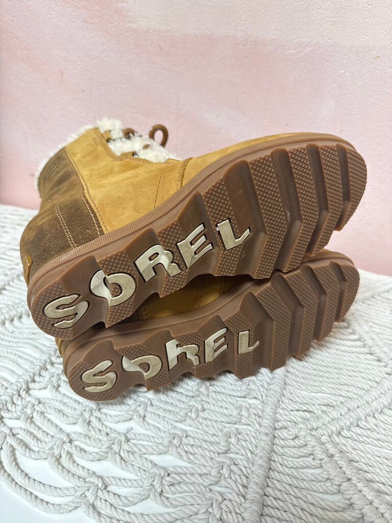 Sorel Tan Platform Wedge Boot