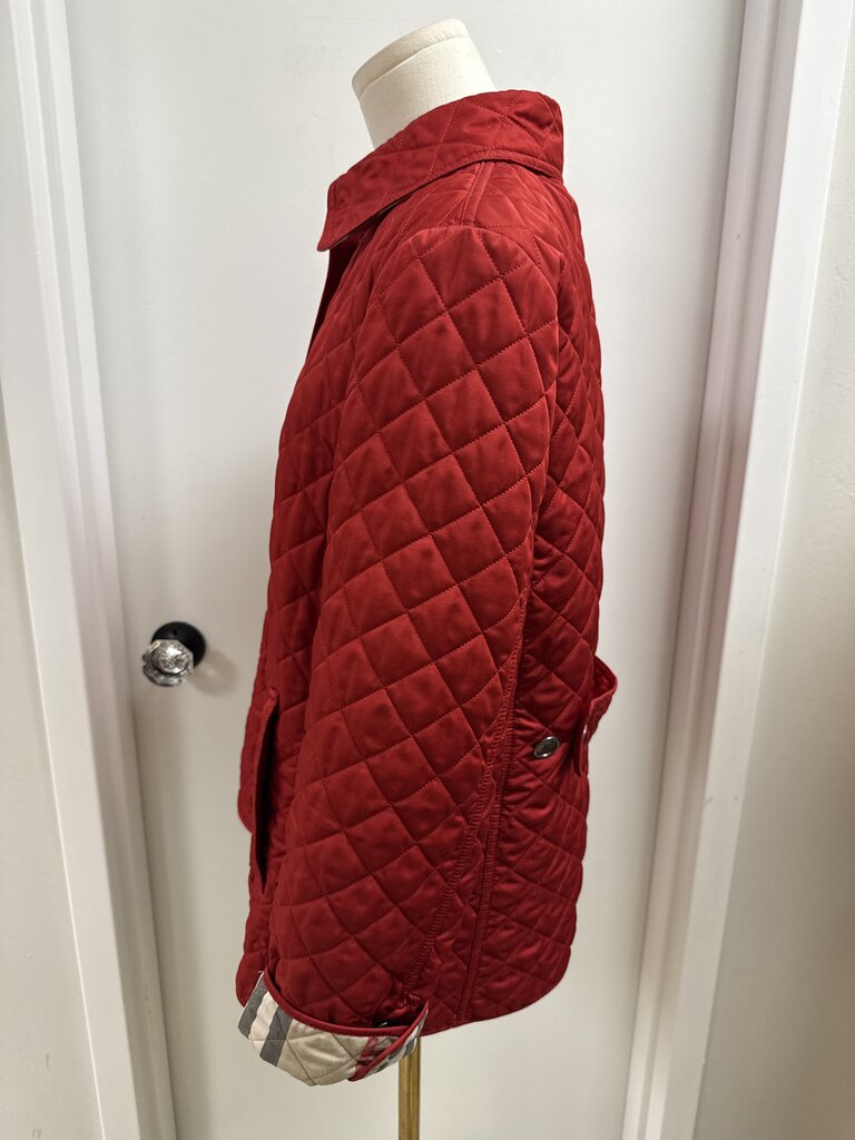 Burberry Red Quilted Barn Jacket