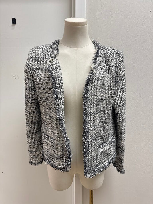 IRO Black and White Tweed Blazer