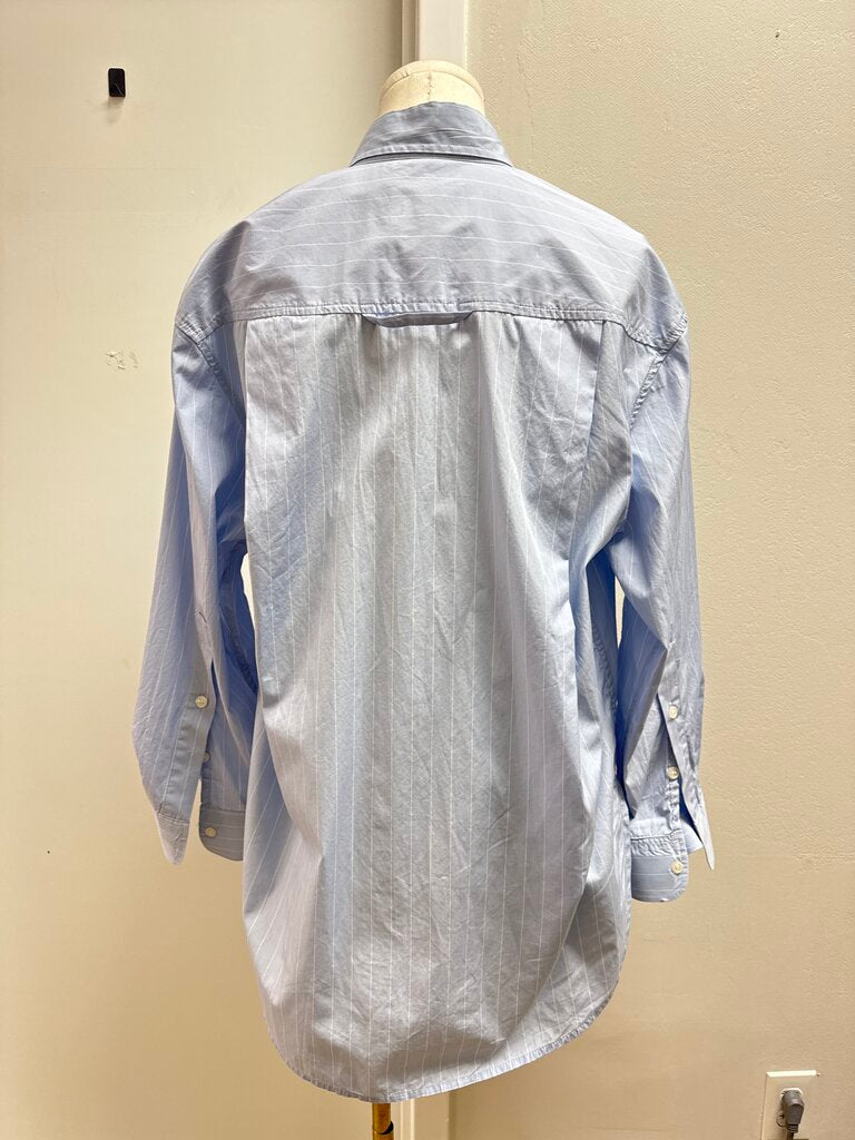 Citizens of Humanity Blue Pinstripe Button Up