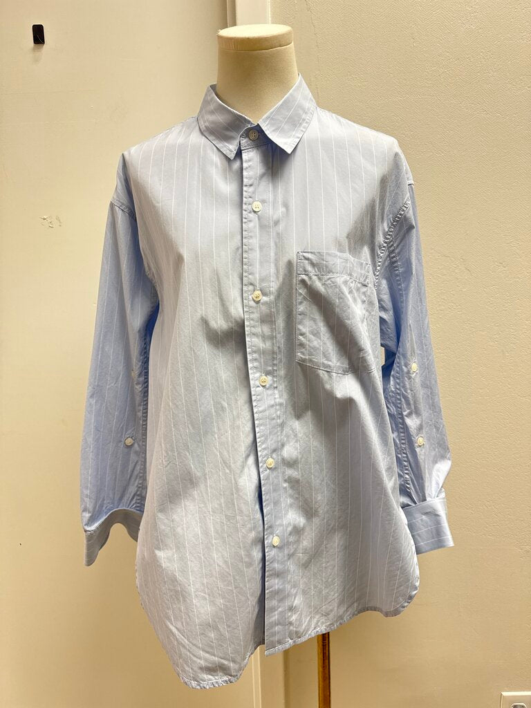 Citizens of Humanity Blue Pinstripe Button Up
