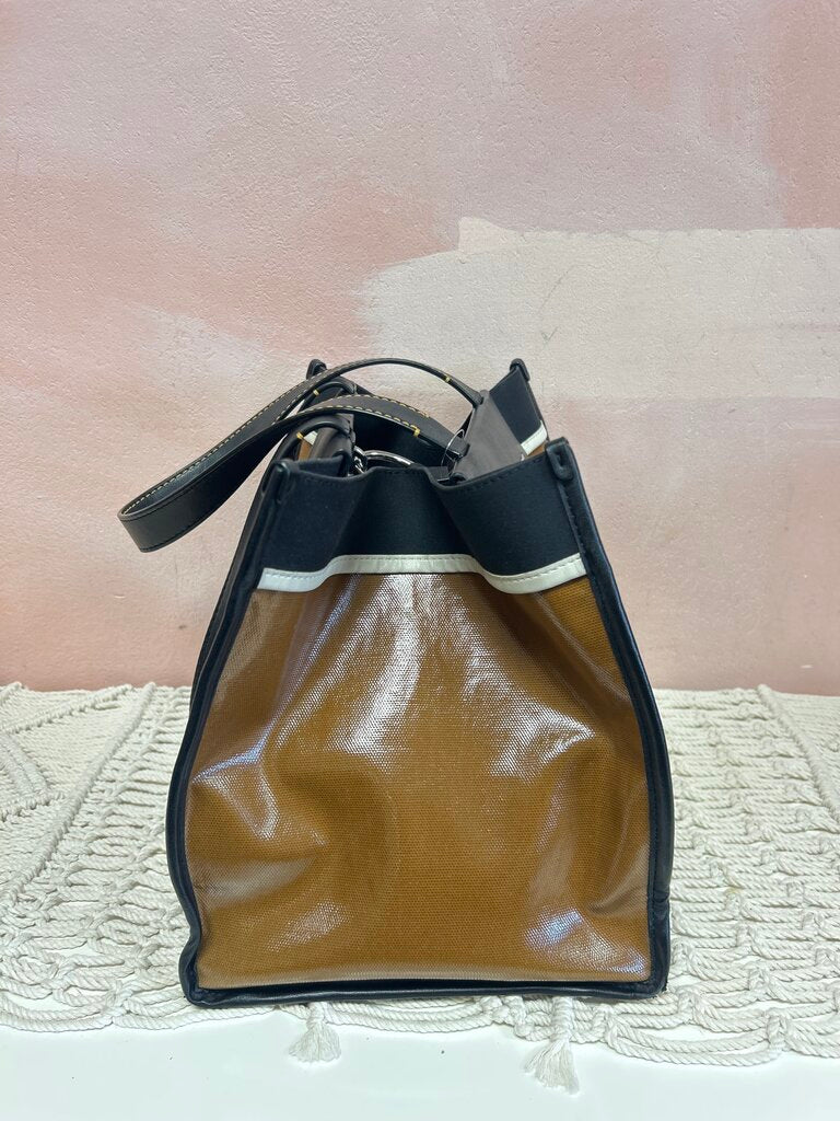 Proenza Schouler Tobacco Morris Coated Tote w/Dustbag