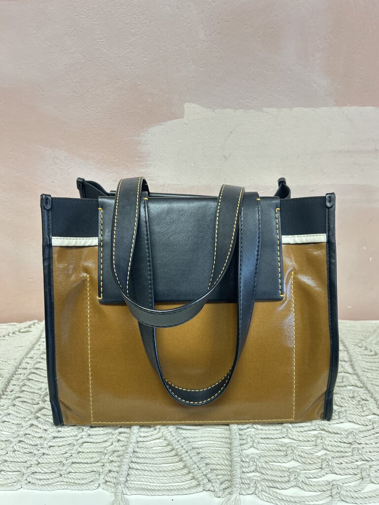 Proenza Schouler Tobacco Morris Coated Tote w/Dustbag