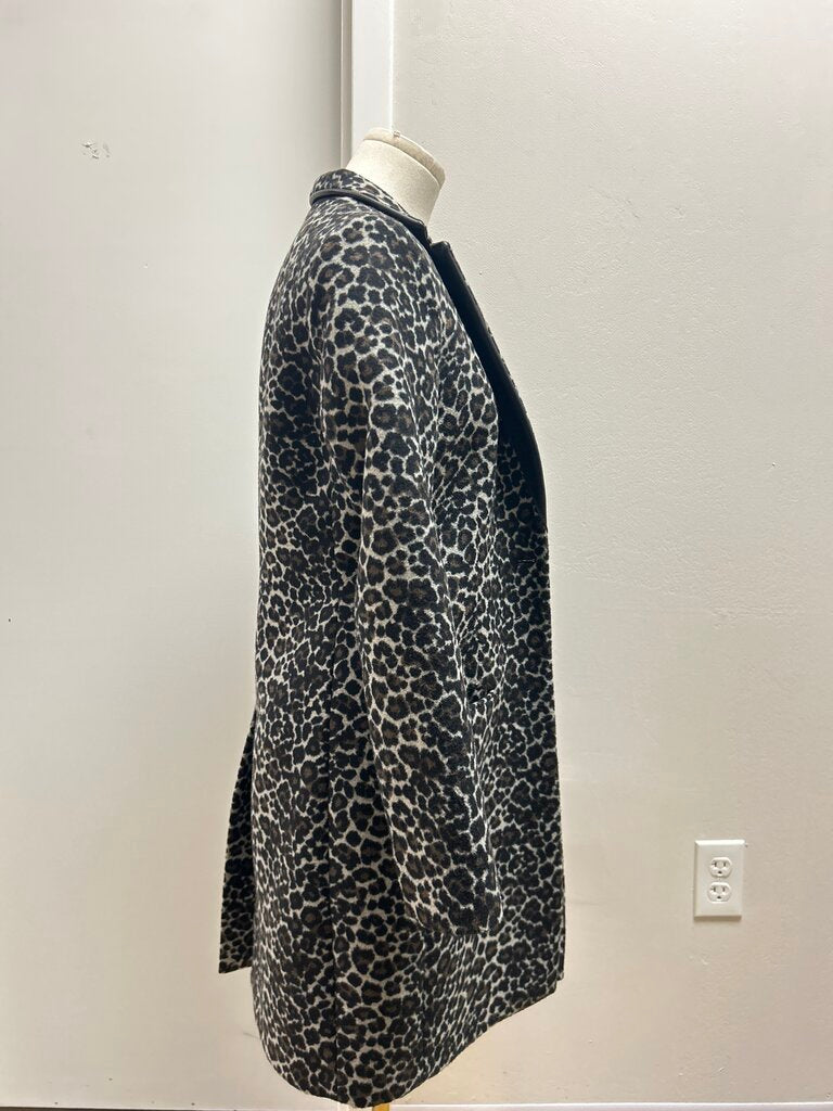 AllSaints Animal Print Overcoat