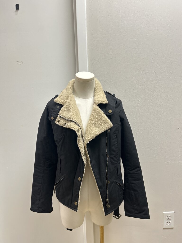 Barbour Black Waxed Biker Jacket