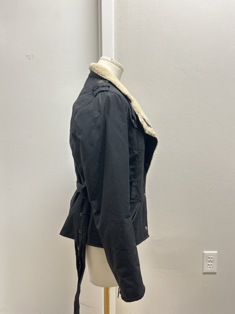 Barbour Black Waxed Biker Jacket