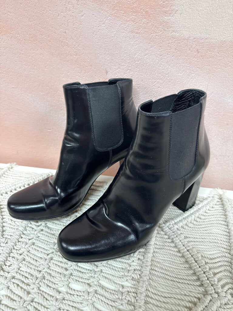 Saint Laurent Black Block Heel Bootie