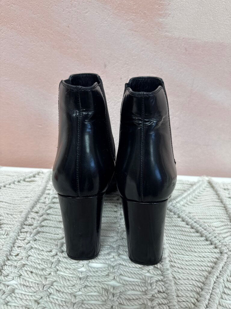Saint Laurent Black Block Heel Bootie