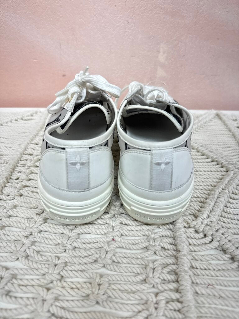 Louis Vuitton White Mesh Monogram Sneaker