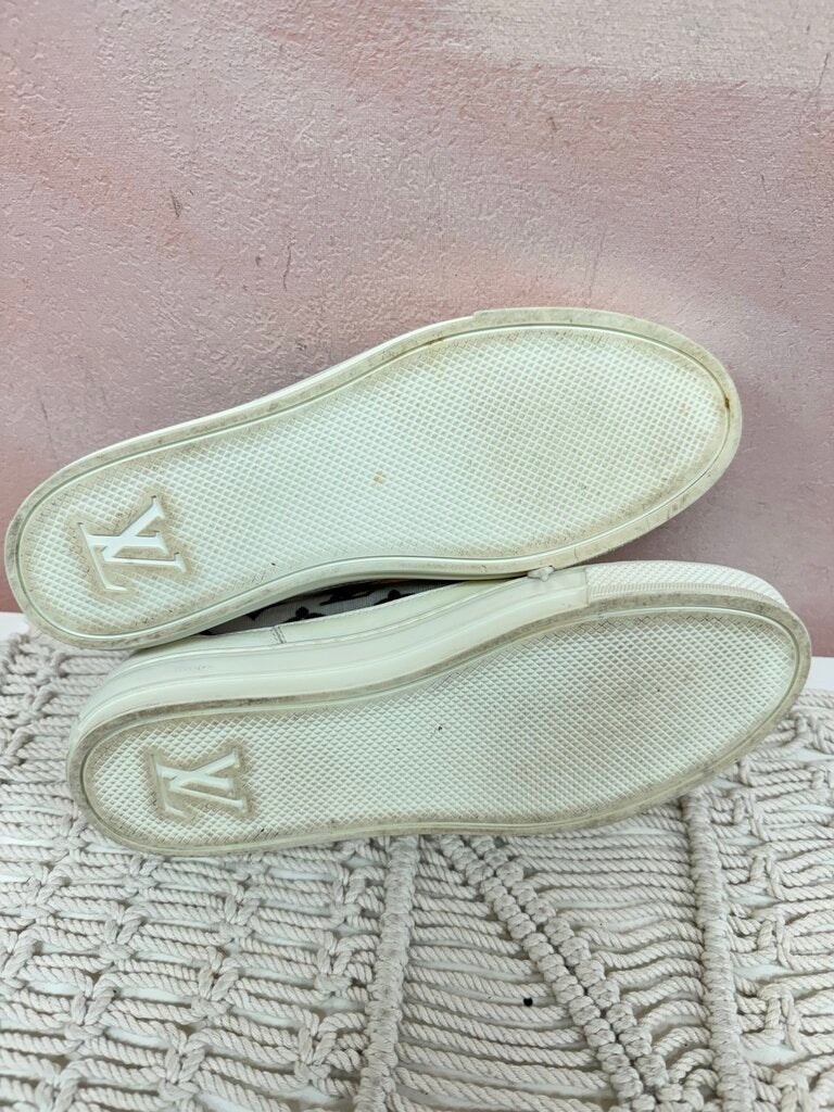 Louis Vuitton White Mesh Monogram Sneaker