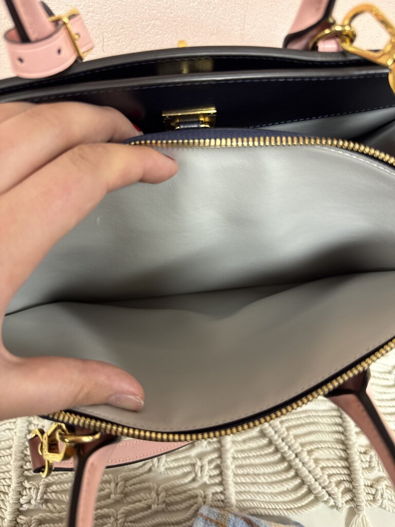 Louis Vuitton Stone and Pink Pebbled City Steamer MM Satchel '19 W/Dustbag