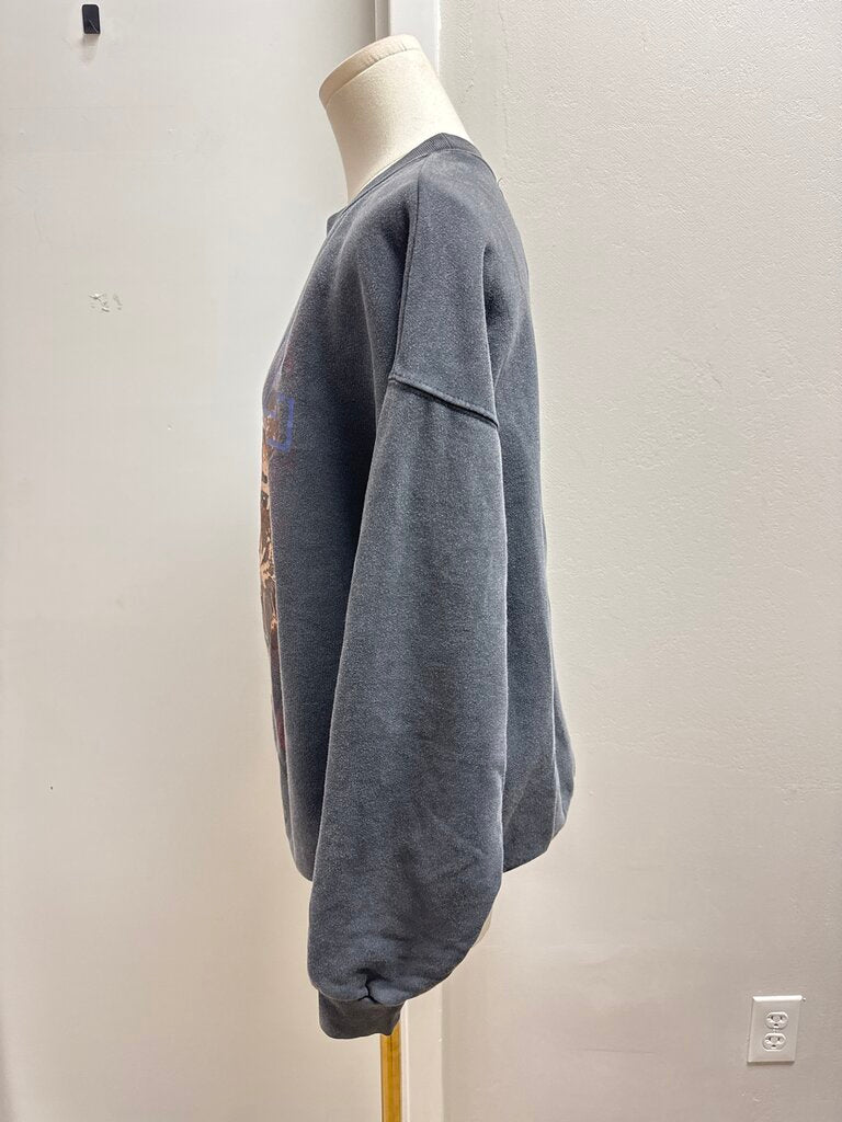 Anine Bing Black Tiger Graphic Sweatshirt