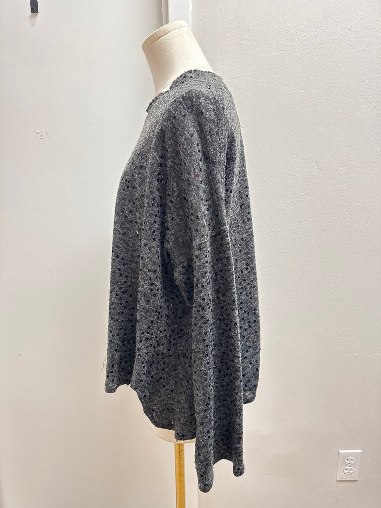 Blanque Grey Sequin Sweater