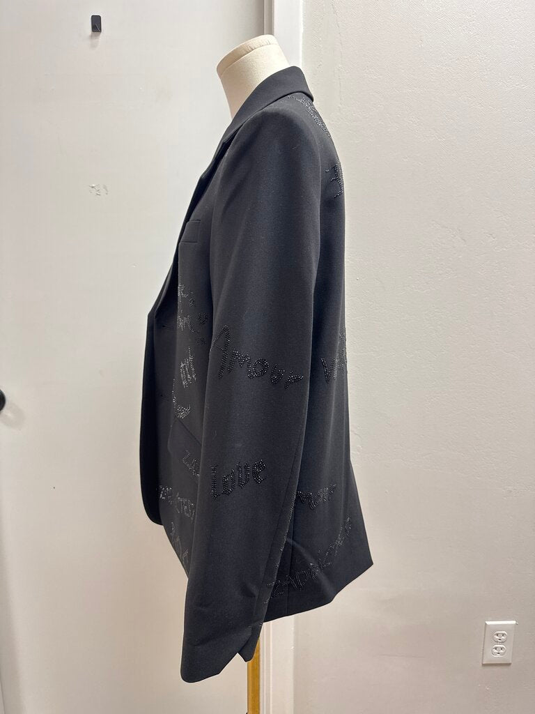 Zadig & Voltaire Black Graphic Blazer