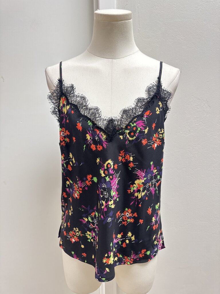 Veronica Beard Black Floral Cami