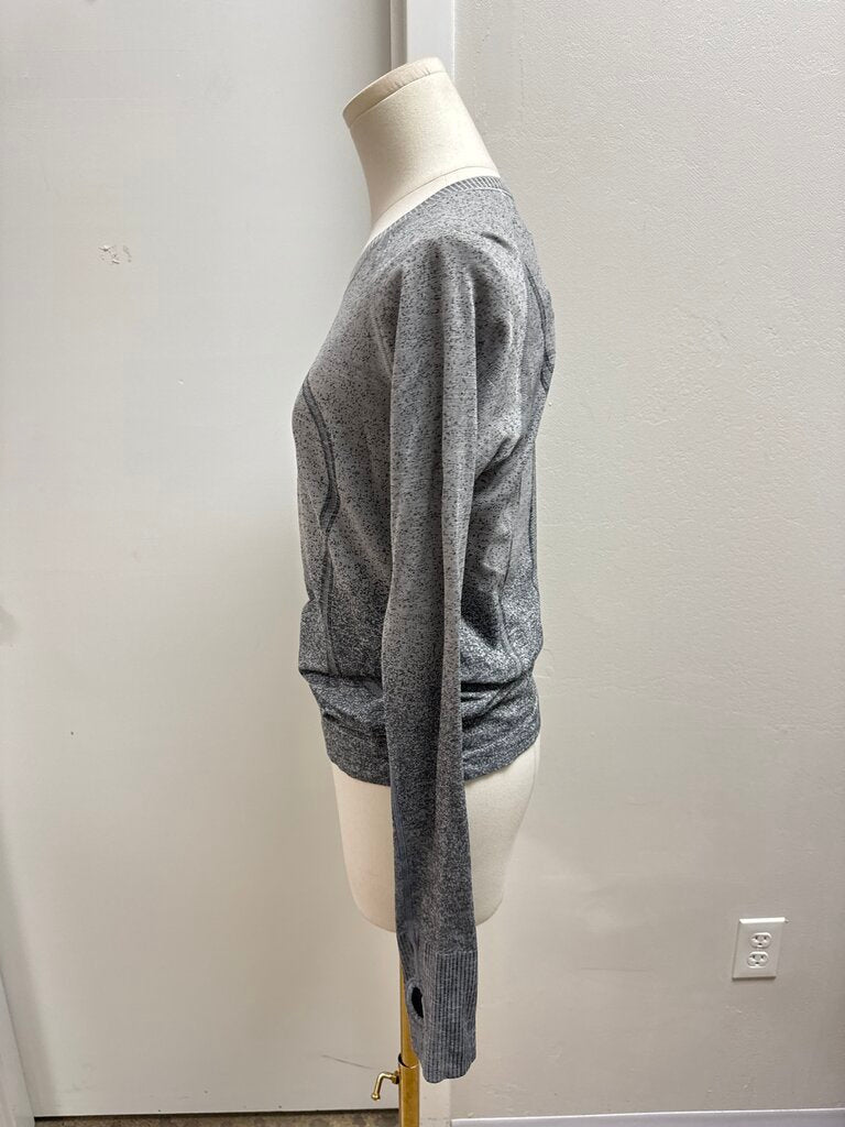 Lululemon Grey Logo Long Sleeve Tee