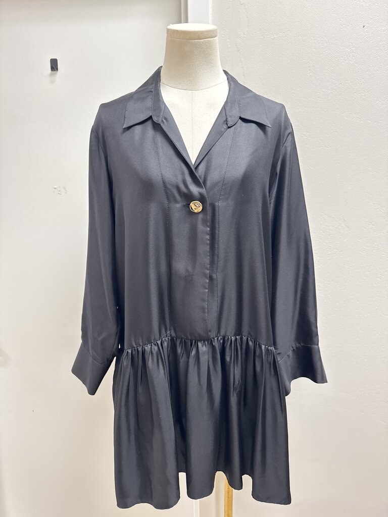 Sandro Black Drop Waist Dress