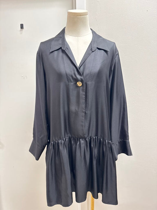 Sandro Black Drop Waist Dress