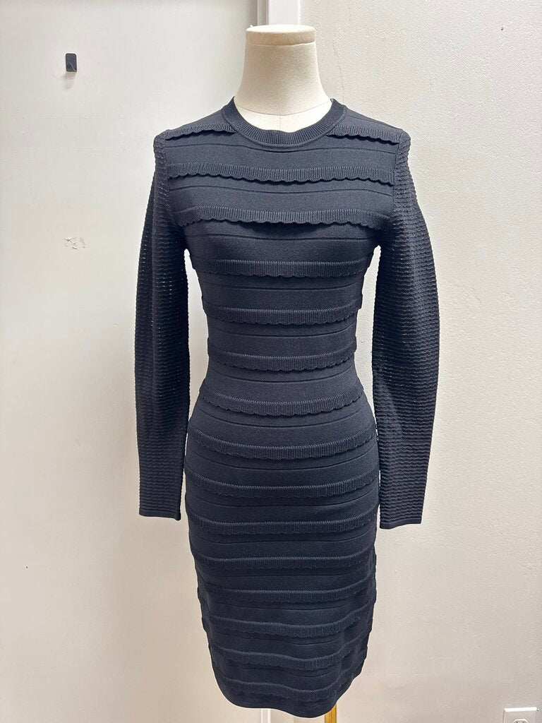 Reiss Black Knit Dress