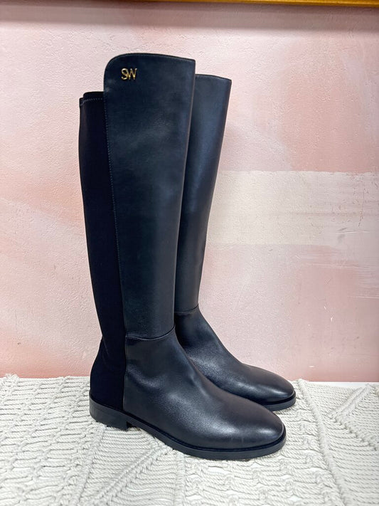 Stuart Weitzman Black Riding Boot