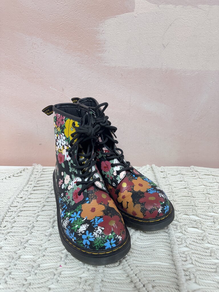 Doc Martens Black Floral Boot