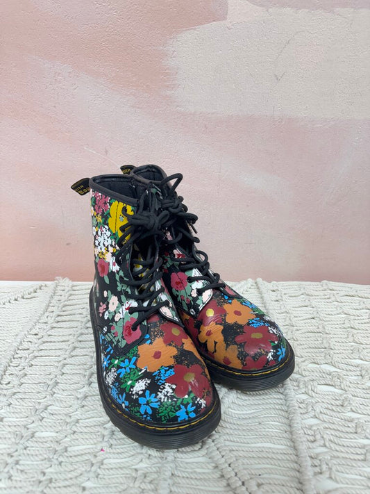 Doc Martens Black Floral Boot