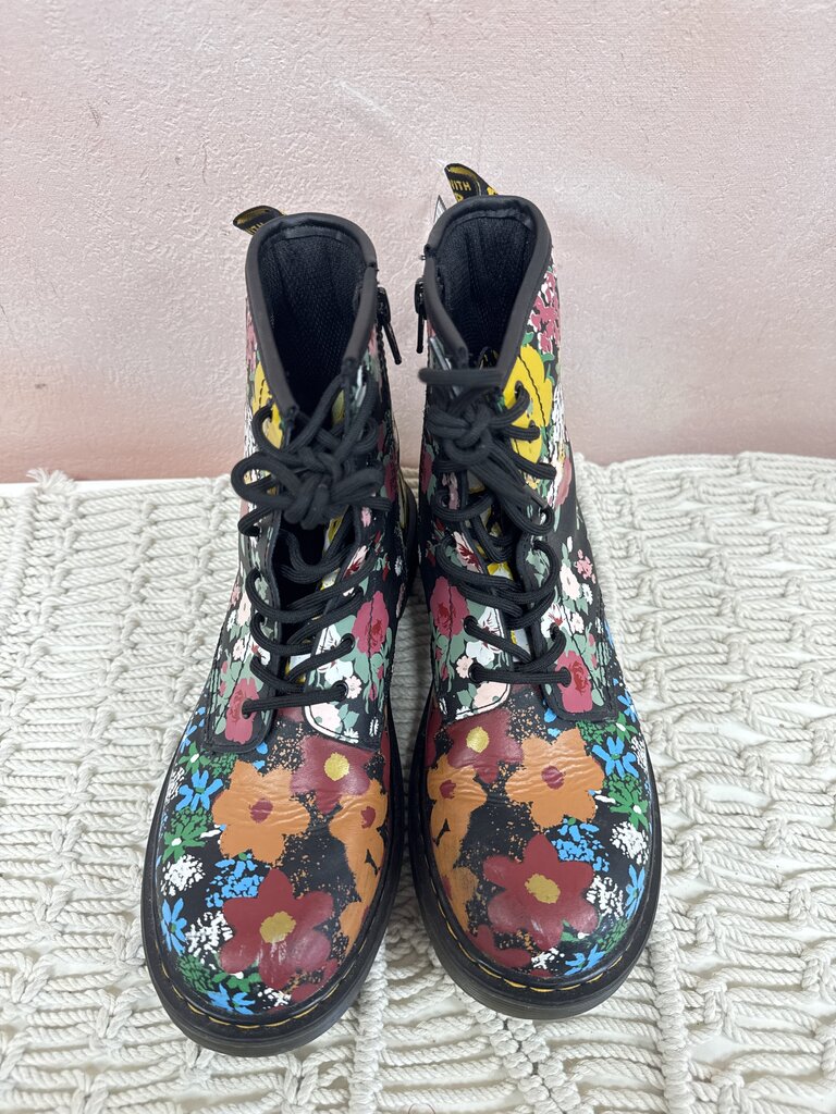 Doc Martens Black Floral Boot