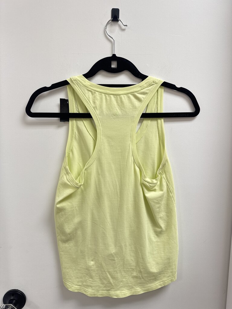 Lululemon Neon Yellow Tie Racerback Tank