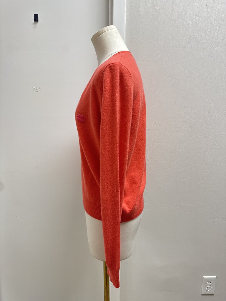Manoush Coral V-Neck Sweater