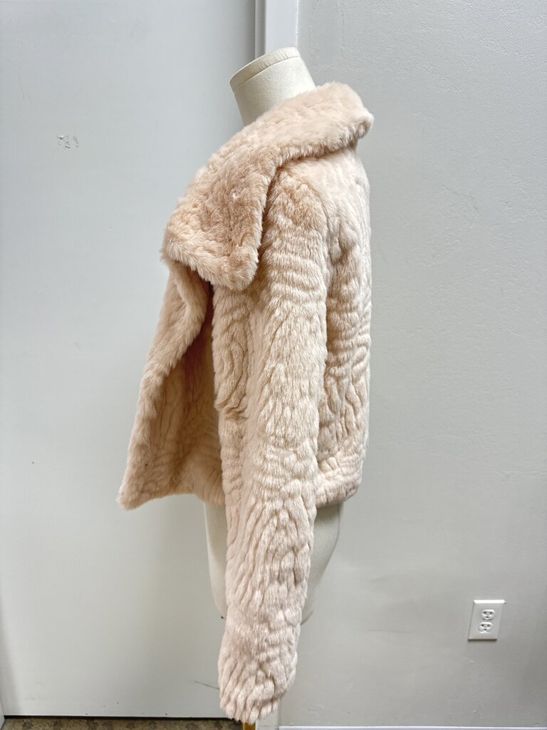 Unreal Fur Pink Cropped Jacket