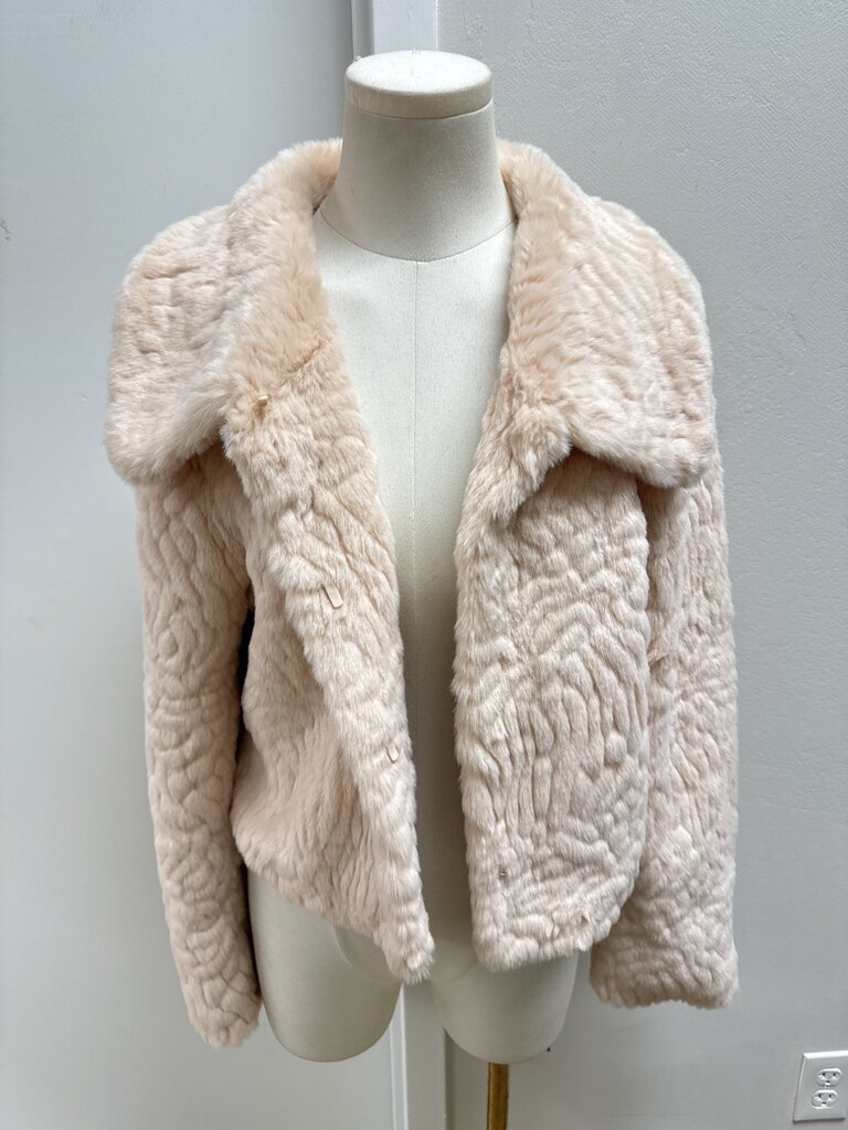 Unreal Fur Pink Cropped Jacket