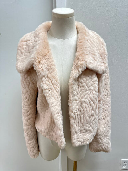 Unreal Fur Pink Cropped Jacket