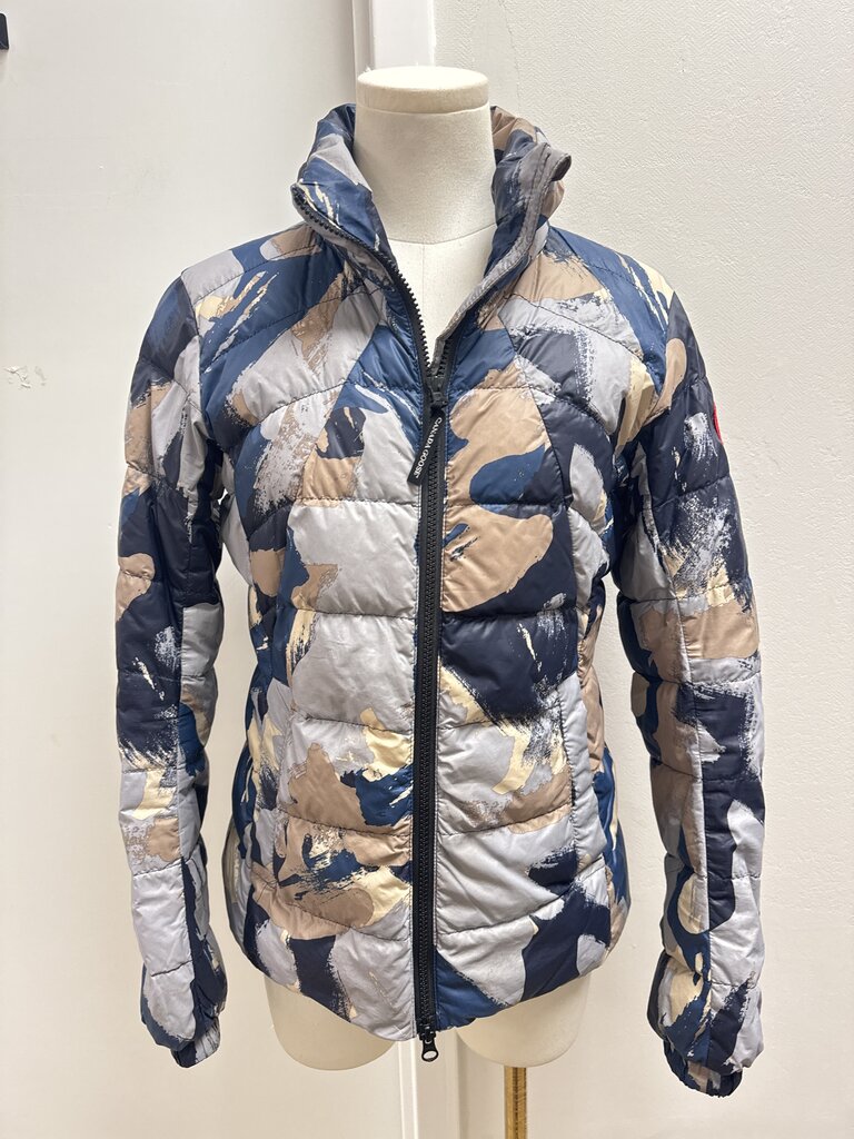 Canada Goode Blue Camo Puffer Coat
