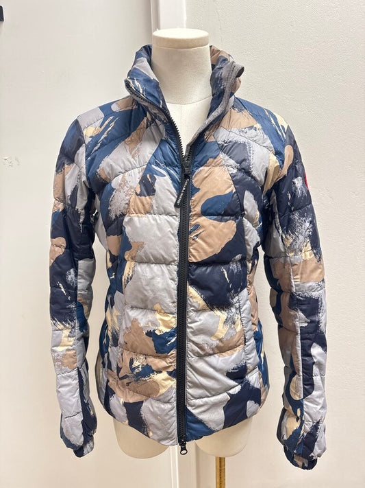 Canada Goode Blue Camo Puffer Coat