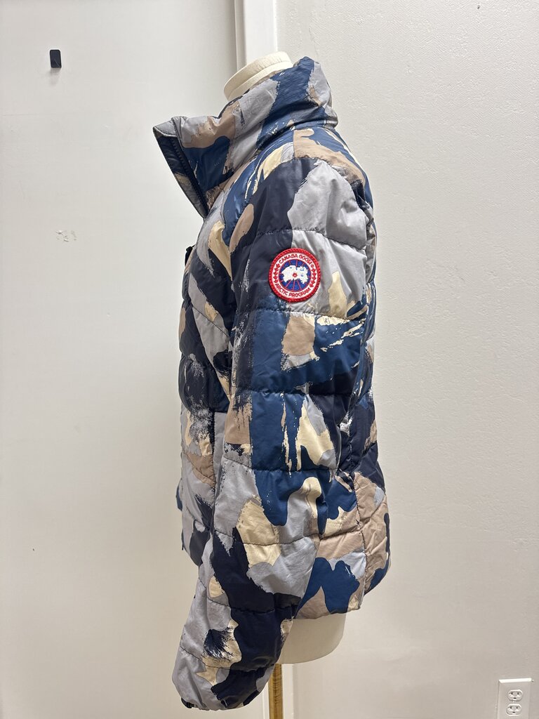 Canada Goode Blue Camo Puffer Coat