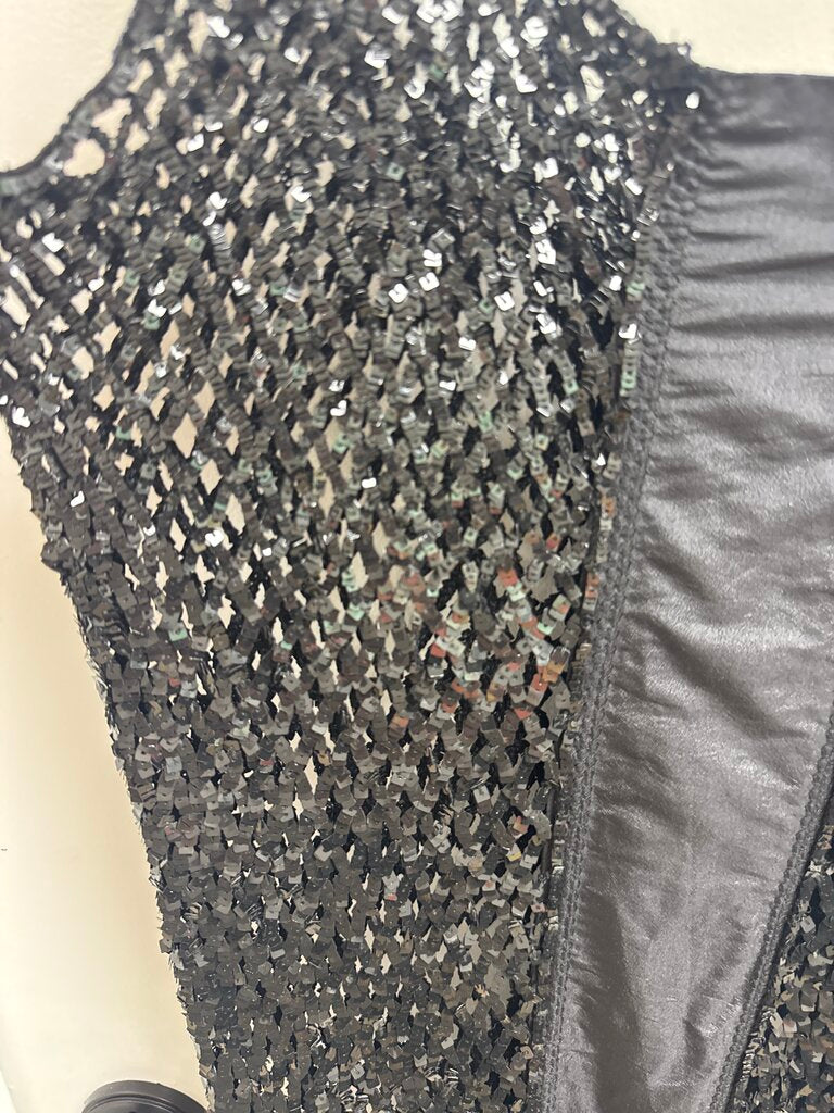 Jean Paul Gaultier Black Mesh Beaded 90's Dress