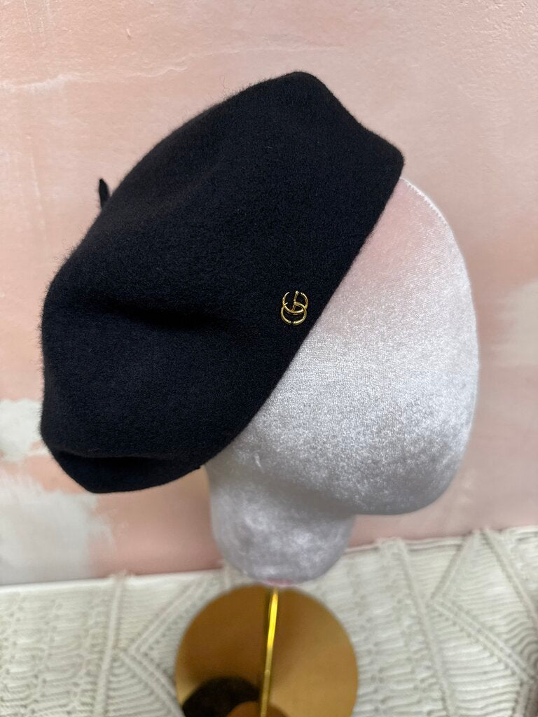 Gucci Black Wool Beret