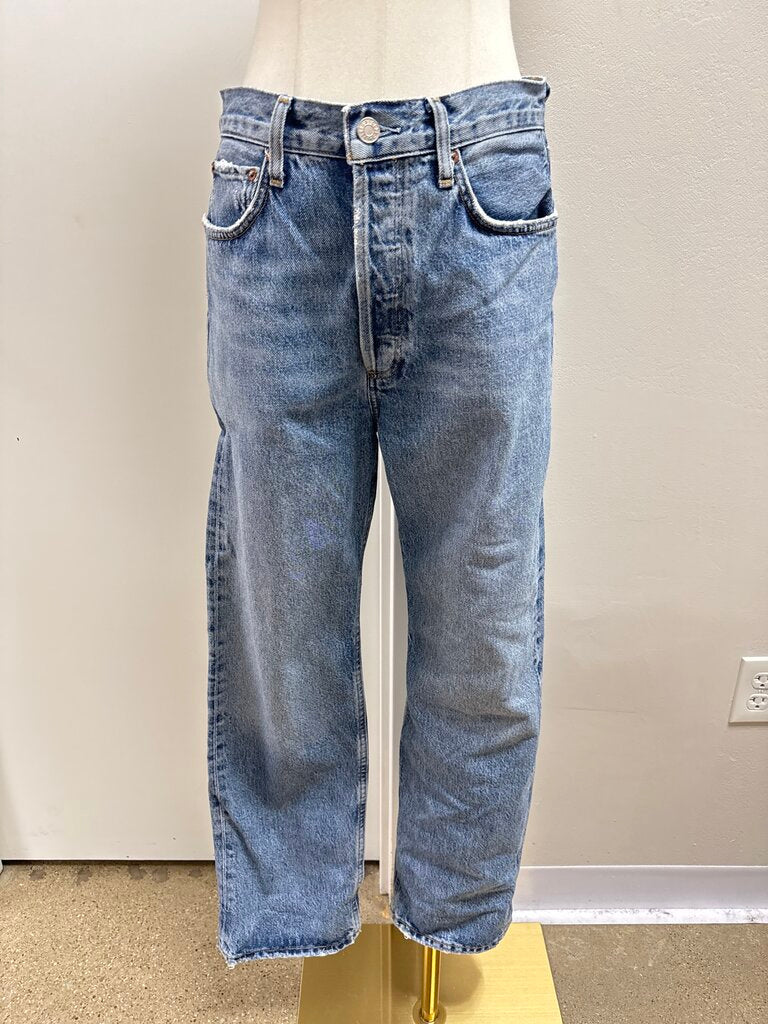 Agolde Wide Leg Cuffed Jean