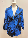 Natori Blue Floral Blazer