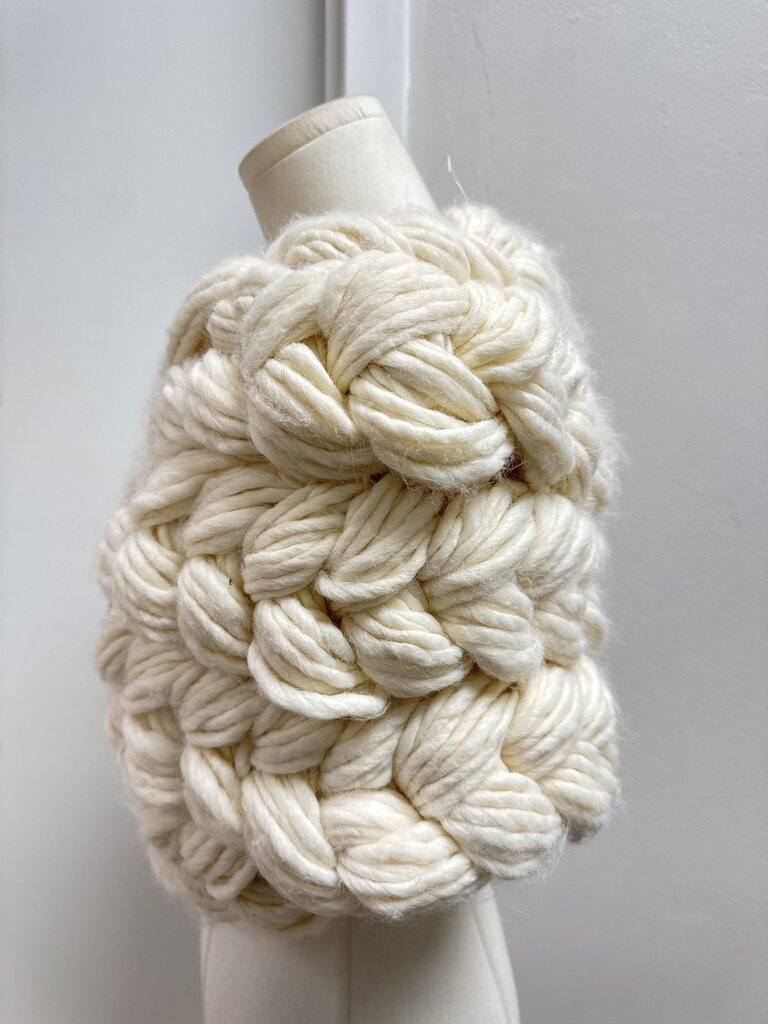 Anthroplogie Cream Chunky Knit Shrug