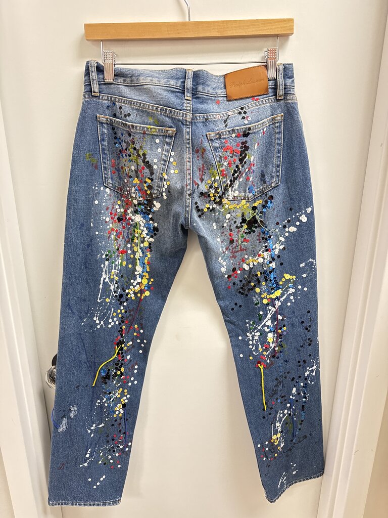 Ralph Lauren Paint and Sequin Jean