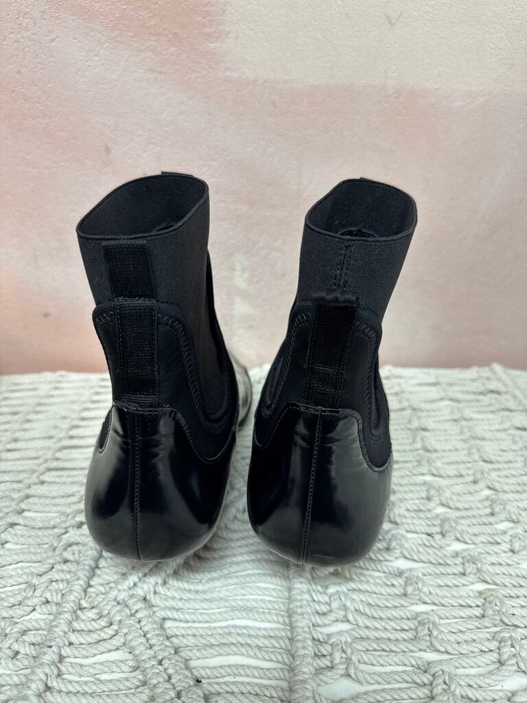 Theory Black Micro Heel Bootie