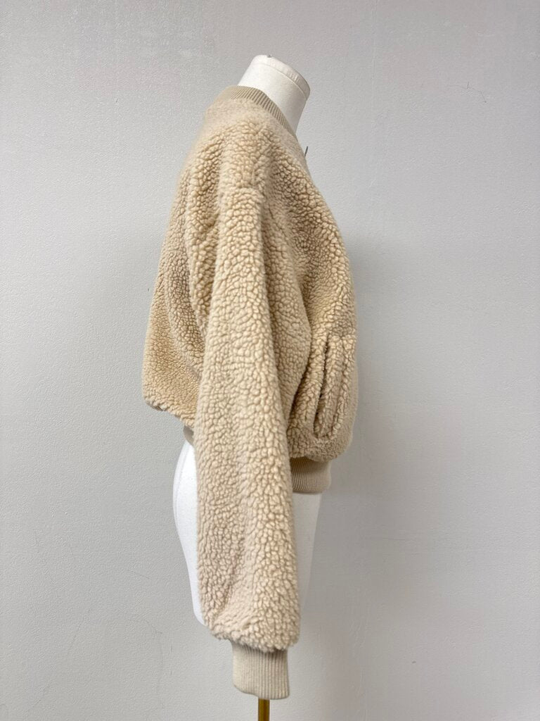 Joe's Tan Teddy Bomber Jacket