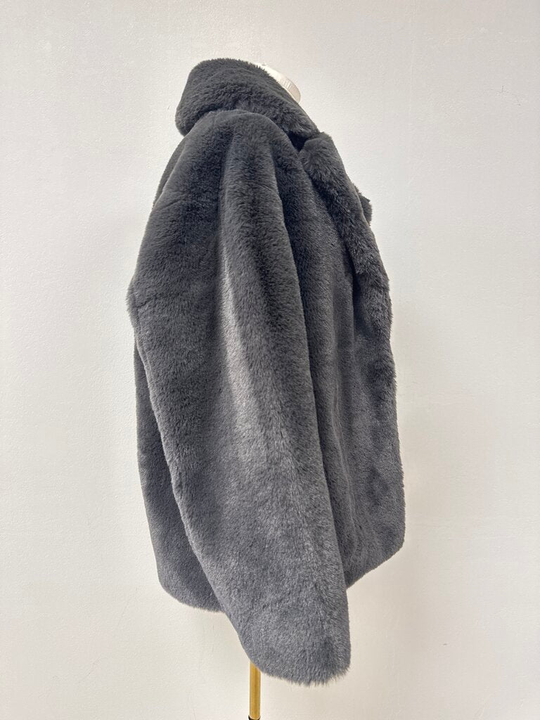 Stand Studio Brown Faux Fur COat