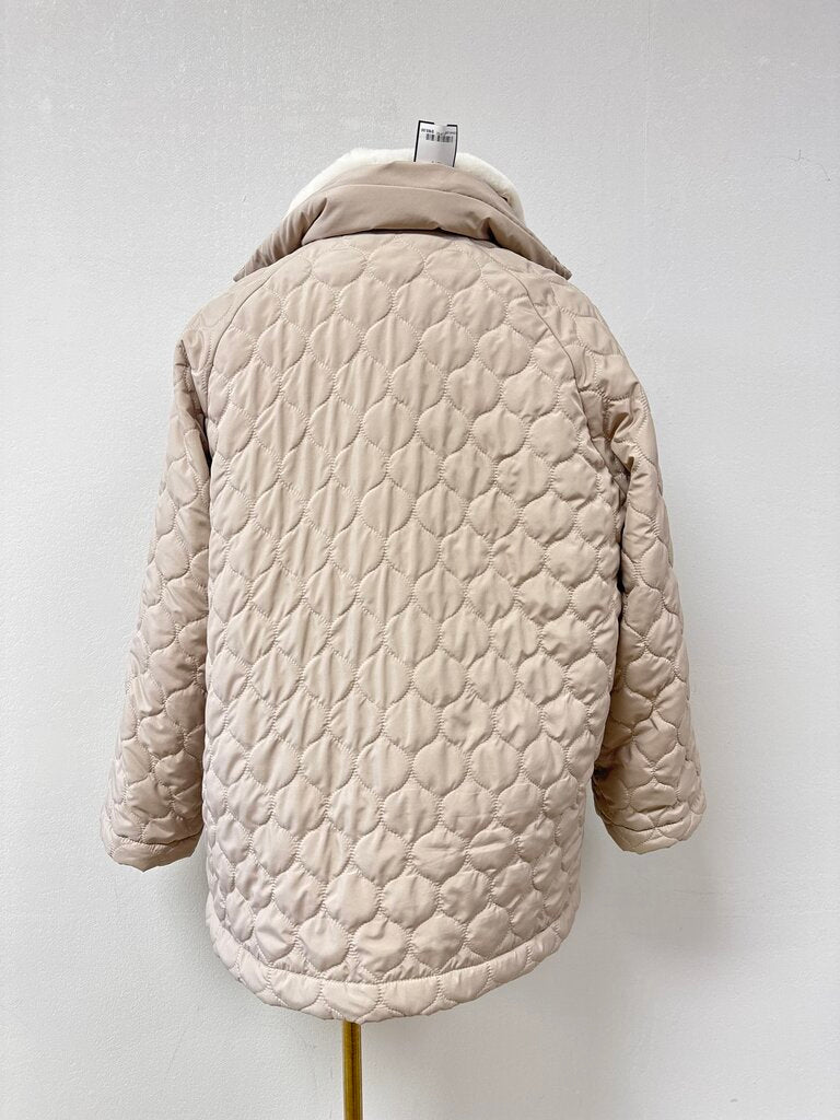 Alice Walk Tan Quilted Jacket w/Removable Lining