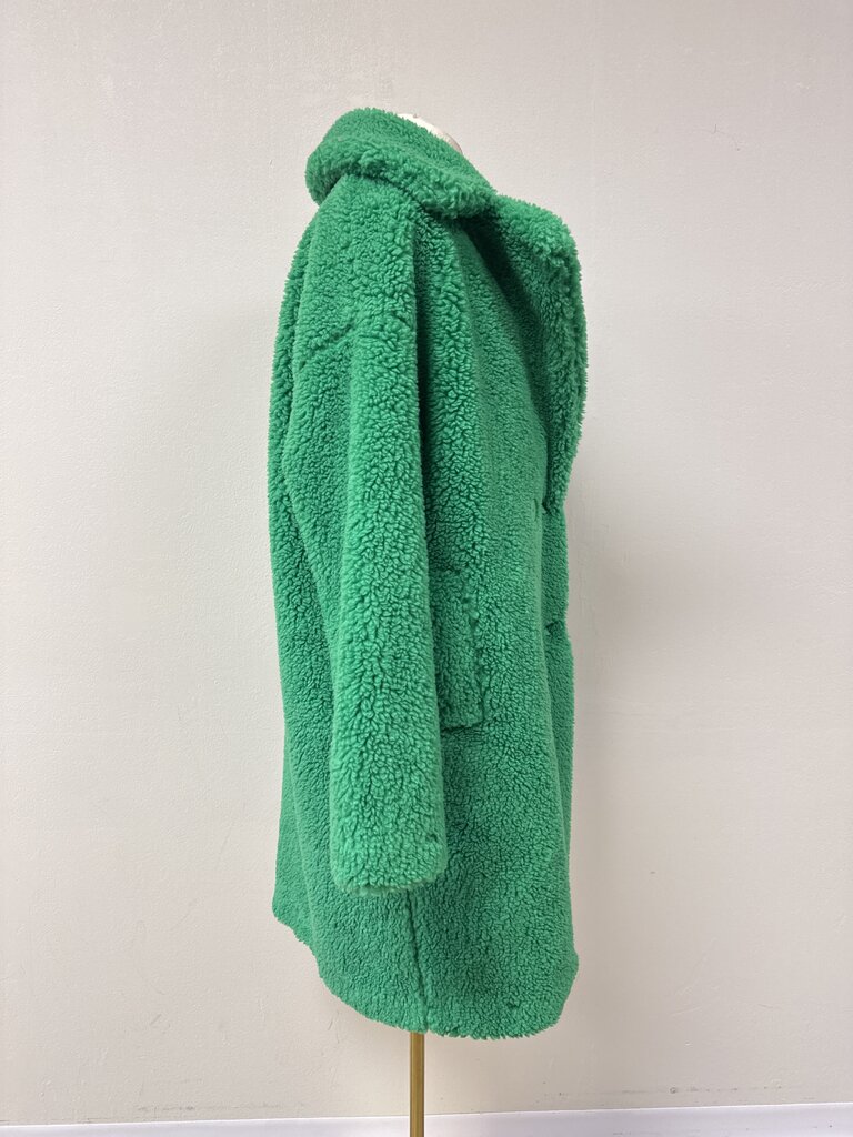 Apparis Green Teddy Coat NWT