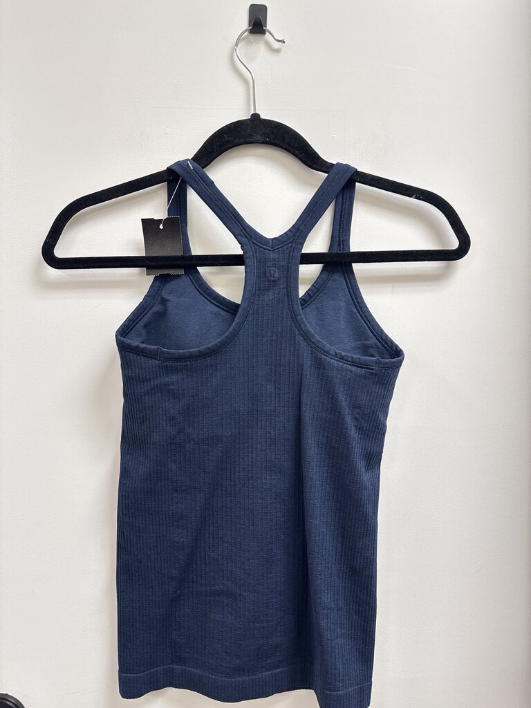 Lululemon Navy Ribbed Racerback Tank