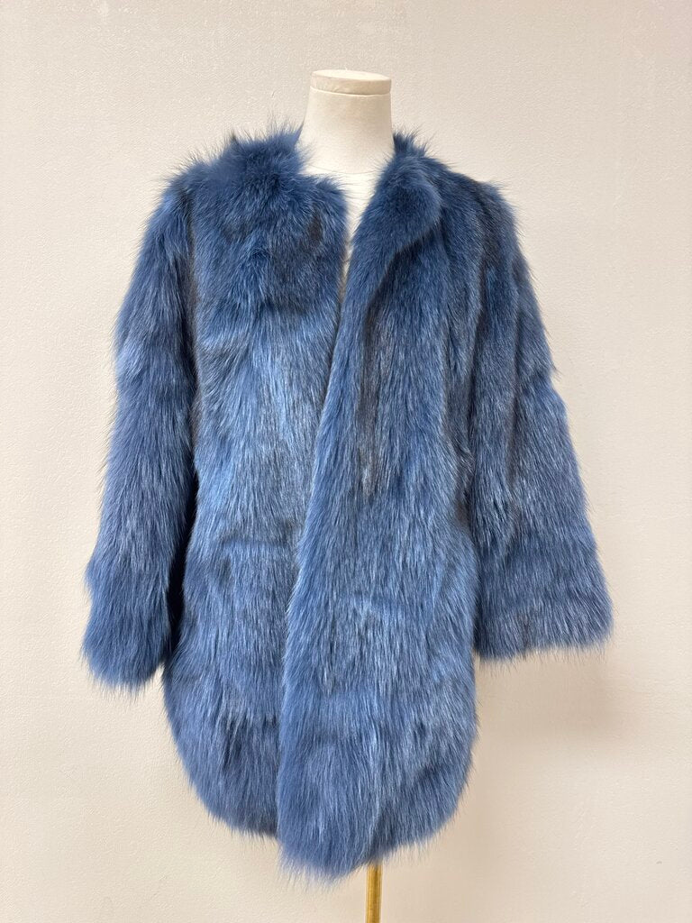 P.A.R.O.S.H. Silver Fox Mid Length Coat