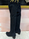 Stuart Weitzman Black Suede Over the Knee Boot