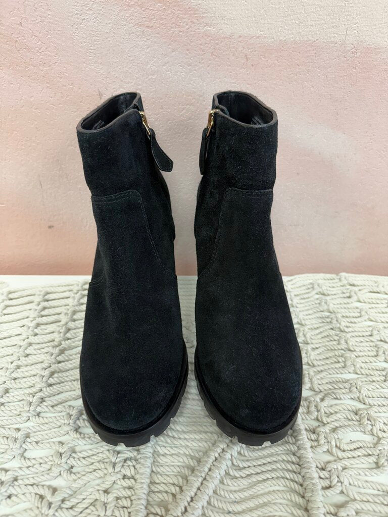 Tory Burch Black Suede Heeled Boot w/Box